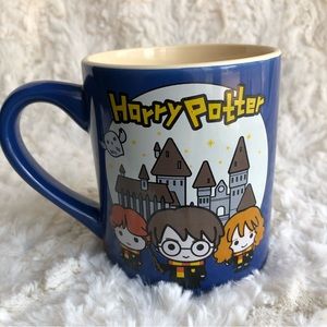 Harry Potter Chibi Trio Scene Ceramic Mug.